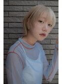 小顔にみせるマッシュショート／ツートンカラー/10代20代30代