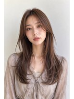 サンク(thank)&nbsp;重軽抜け感ロングレイヤー×上品ベージュブラウン