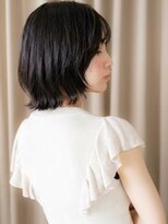 カバーヘア ブリス 北浦和(COVER HAIR bliss)&nbsp;シースルーバング黒髪ハッシュウルフくびれボブ20代30代W北浦和