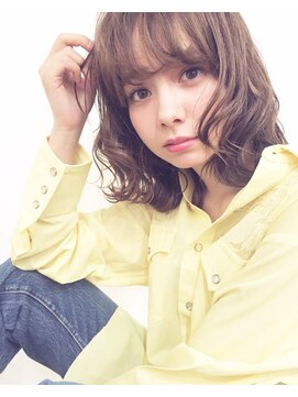 オルセン(OLSEN) 【BALLOON HIAR】オーダー率No,1ミルクティーカラー×うぶバング