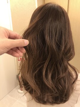 ブリス(VLISS) ミルクティーカラー＿ココアブラウンフリンジウエーブ