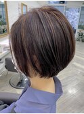 20代30代40代★小顔見せ♪前下がりナチュラルボブ