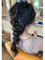 ヘアメイク アージュ 堀南店(hair make age) 編みおろしスタイル