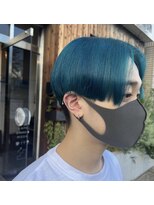 へアサロンアンドカフェガーデン(hair salon&cafe GARDEN)&nbsp;ターコイズブルー//ブリーチカラー/ケアブリーチ