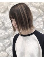 モアナ バイ ヘッドライト 沖縄南風原店(Moana by HEADLIGHT)&nbsp;Moana【南風原】#外はねボブ#ハイライト#ベージュカラー