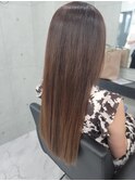 斜めバング/グレージュカラー/デザインカラー/眉毛/銀座/東銀座