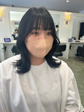 ビビグランジュテ(BiBi) 高知 南国市 BiBi glandjete 切りっぱなし　韓国風レイヤー