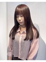 リア(Lia by KENJE)&nbsp;柔らかい暖色ブラウン♪顔まわりカット　暖色カラー