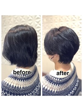 アウラ(aura) カット+ハーバルカラー+艶髪トリートメント