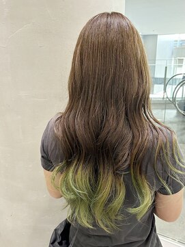 ブランコ トレス 岐阜(BLANCO tres) ロングローレイヤー/エンドカラー/