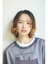ヘアサロン ロータス(Hair Salon Lotus) ショートボブパーマ×ツートンカラー