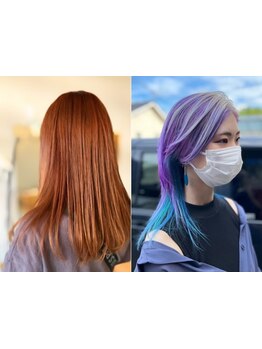 【丸亀】お客様一人ひとりの個性と似合わせをヘアカラーをご提案。派手髪もナチュラルもお任せ◎