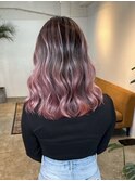 pink balayage