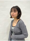 切りっぱなしボブエアリーロング美髪ピンクブラウン 髪質改善