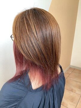 スプルース(spruce) インナーカラー☆ワインレッド