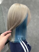 プライズ 成増店(prize)&nbsp;ホワイトベージュ×水色ブルーダブルカラー成増