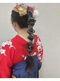 編みおろしヘアセット