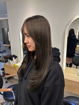 ジーナ 渋谷駅前(Zina)&nbsp;赤み消しオリーブ×顔まわりレイヤー