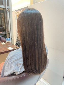 髪質改善/顔周りレイヤーカット/グレージュ[千葉/千葉駅]