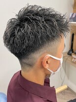 エルマーク 梅田(L-MARK)&nbsp;ツイストスパイラル/スパイラルパーマ/メンズ/マッシュ/眉毛