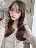 マリアバイアフロート(Maria by AFLOAT)&nbsp;小顔2wayバング　大人くびれレイヤー【ヘーゼルベージュ】