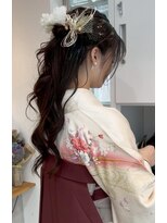 ナウアズ(now as.) ゆるふわハーフアップ卒業式hairarrange【Emma】【now as.明石】