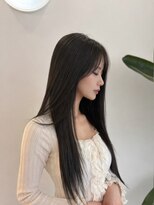 リエンスクレア(RIENS xrea)&nbsp;韓国風ナチュラルブラック × 川田那々海 (髪質改善)