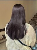 ラベンダーグレージュ 暗めツヤカラー
