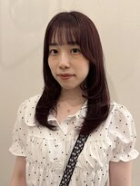 テテ ニコ(tete nico)&nbsp;【大前晴奈】カシスブラウンレイヤーカット夏