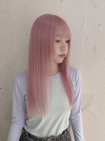 ベレーザ 渋谷(BELEZA)&nbsp;20247_髪質改善ピンクアッシュシースルーバングハイトーンカラー