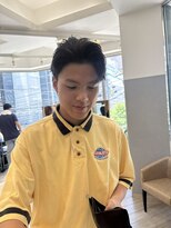 アヴァンス 広島本通店(AVANCE.)&nbsp;MEN’S HAIR/サーフカール/刈り上げセンターパート/広島