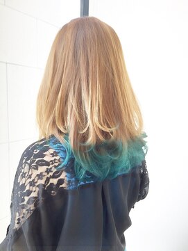 ヘアサロン ハーツ(hair salon HEARTS) ターコーイズグラデーション