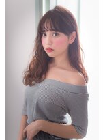 ヘアーアートシフォン 池袋西口店(Hair art chiffon)&nbsp;黒髪似合わせカットグレージュグラデーションカラーのふわミディ