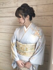 【ベルクープス天王寺】岡本真由美　着付け＆ヘアセット