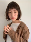 《PearL》フレンチボブ、マロンベージュ