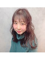 ヘアサロンエム 渋谷店(HAIR SALON M)&nbsp;外ハネボブ/アッシュブラウン/ネオウルフ/デザインカラー