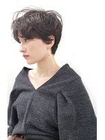 グロウミドル(GROW middle) 暗めカラーのニュアンスカールパーマ【middle】野村恵子