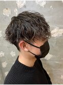 マッシュ ツイストスパイラル 波巻 パーマ センターパート