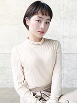 ヘアーアンジェ 伊達店(Hair ange)&nbsp;【イルミナカラー×髪質改善TR】耳かけショートスタイル