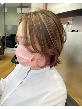 カームバイリコ 学芸大学(calm by liko) 美髪/大人かわいい/こなれミディ/サンドベージュ[学芸大学]