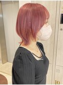 ウルフ/ウルフカット/ ボブウルフ/コットンピンク担当岩崎