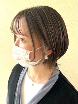 キャパジャストヘアー(CAPA just hair) ボブウルフ外はねボブショートレイヤーインナーカラー