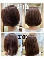 アズールサン 草加西口店(azule-sun)&nbsp;30代40代大人かわいい　ショートボブ　顔回りレイヤ