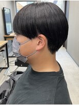 フイ 代々木(Hui) メンズ/アップバング/ツーブロックマッシュ/束感ショート/波巻き