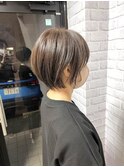 丸みショート/前髪/顔周りカット/透明感/20代30代40代50代