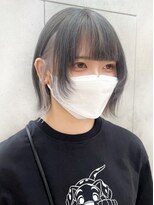 メンズカットワイドバングインナーカラー顔周りレイヤーカット