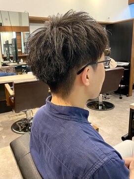 アイリーヘアデザイン(IRIE HAIR DESIGN) 【IRIE HAIR赤坂】ツーブロックスパイキーショートアップバング