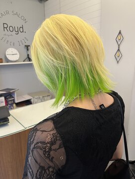 ロイド(Royd.) インナーカラー　黄緑