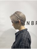 シルバーベージュ ショート