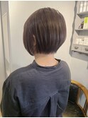 襟足スッキリショートボブ